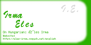 irma eles business card